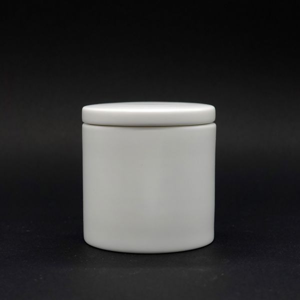 白磁筒型茶葉缶 (小)のサムネール